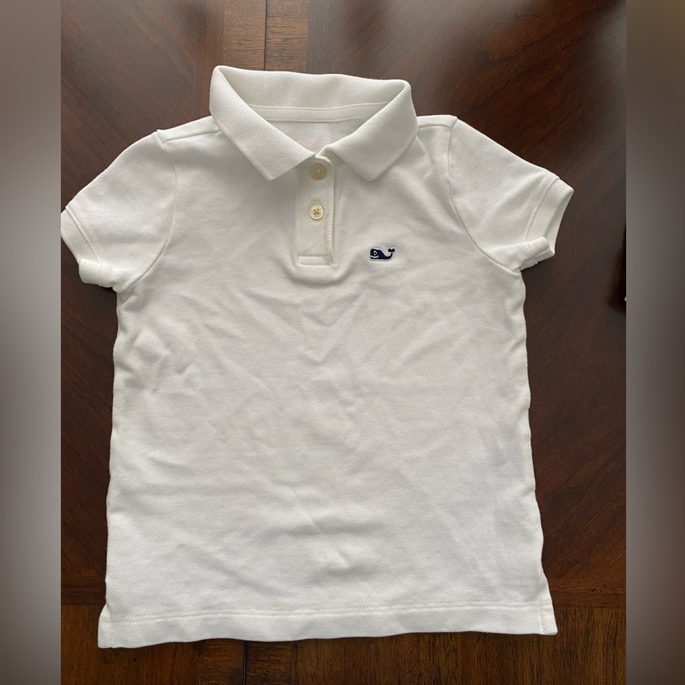 Vineyard Vines Girl White Polo